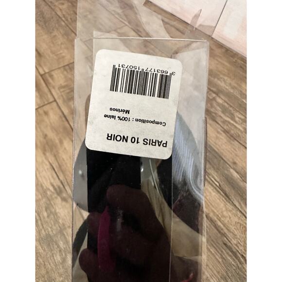 Laulhere France Crimson Black Wool Beret Eiffel Tower Tam Hat French wool NWT - Picture 9 of 10